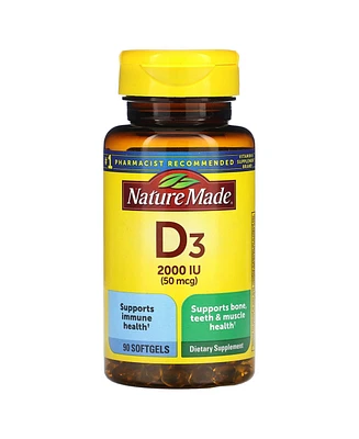 Nature Made Vitamin D3 50 mcg (2 000 Iu)