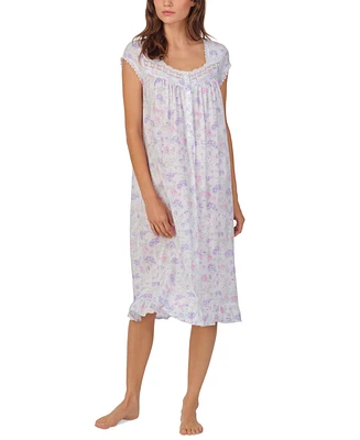 Eileen West Women's Cap-Sleeve Waltz Nightgown