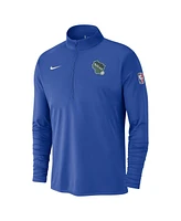 Nike Men's Royal Milwaukee Bucks 2024/25 City Edition Authentic Coaches Performance Half-Zip Top