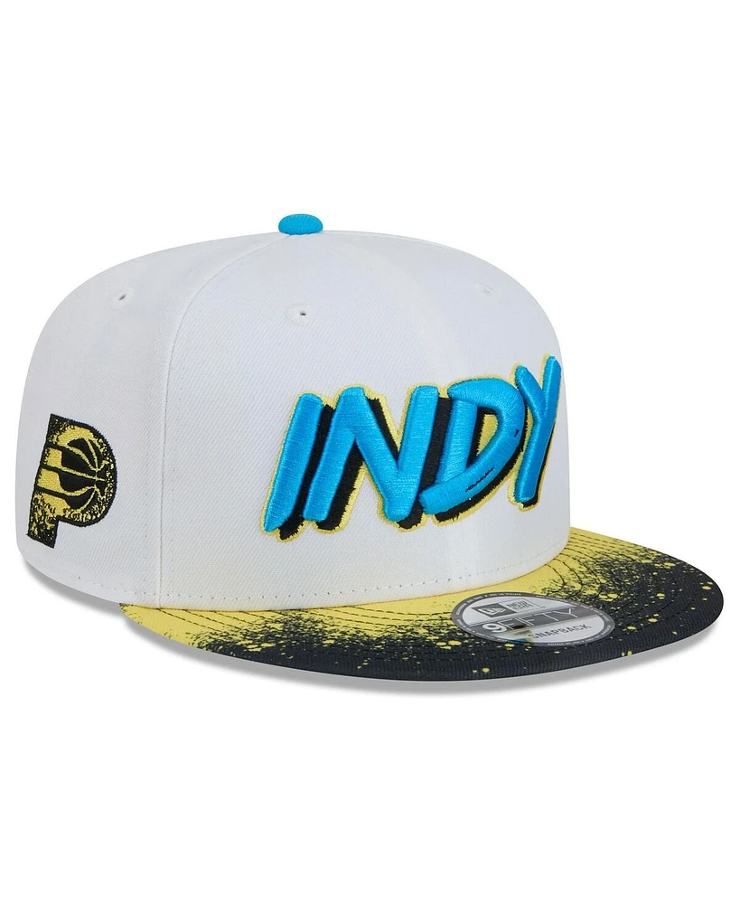 New Era Men's White Indiana Pacers 2024/25 City Edition 9FIFTY Snapback Hat