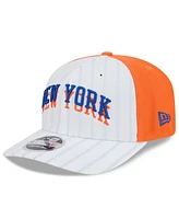 New Era Men's White New York Knicks 2024/25 City Edition 9SEVENTY Stretch-Snap Hat