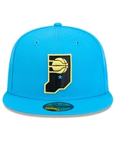 New Era Men's Blue Indiana Pacers 2024/25 City Edition Alternate 59FIFTY Fitted Hat