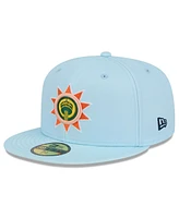 New Era Men's Light Blue San Antonio Spurs 2024/25 City Edition Alternate 59FIFTY Fitted Hat