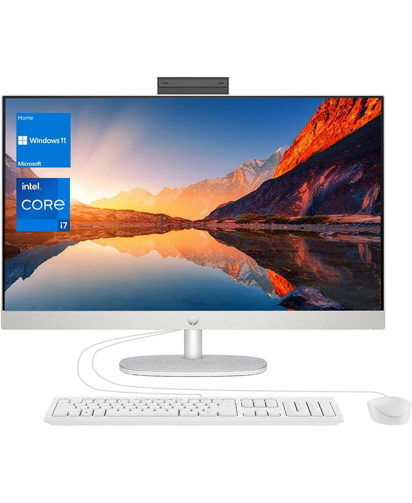 Hp Essential 27" Daily All-in-One Intel Core i7 1355U 8GB Ram Intel Uhd Graphics 512GB Ssd Storage Windows 11 Home Fhd 60Hz