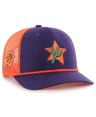 '47 Brand Men's Purple/Orange Phoenix Suns 2024/25 City Edition Trucker Adjustable Hat