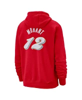 Nike Men's Ja Morant Red Memphis Grizzlies 2024/25 City Edition Name Number Pullover Hoodie