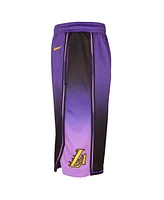 Nike Big Boys and Girls Purple Los Angeles Lakers 2024/25 City Edition Swingman Performance Shorts