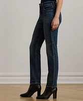 Lauren Ralph Women's High-Rise Straight Ankle Jeans