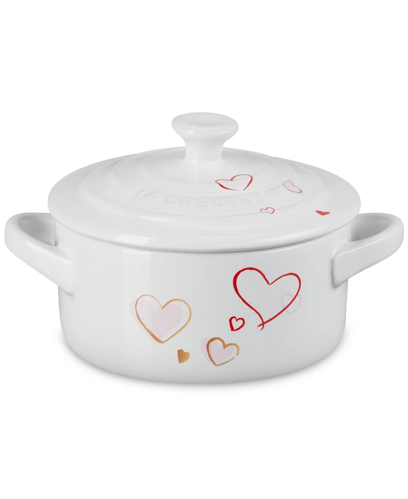 Le Creuset Stoneware Mon Coeur Classic Round Mini Cocotte