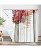 Americanflat 71x74 Crimson Lust Shower Curtain - 100% Polyester Shower Curtain