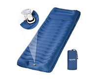 ropoda Upgraded Extra Thickness 6'' Inflatable Sleeping Pad with Pillow,77''27'' Camping Pad with Carry Bag