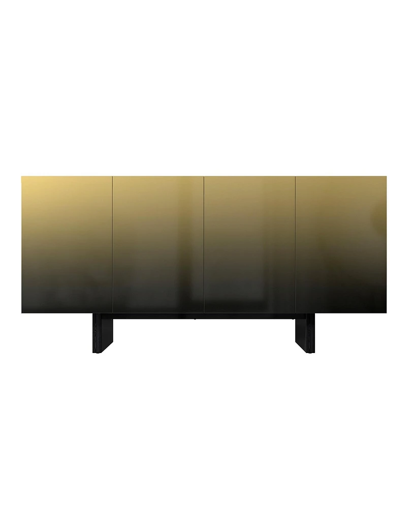 Boyel Living 4-Door Sideboard Buffet Cabinet for Dining Room