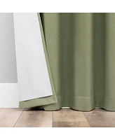 Archaeo Linen Blend Blackout Grommet Top Curtain