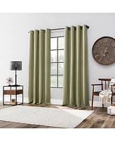 Archaeo Linen Blend Blackout Grommet Top Curtain