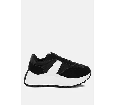 London Rag Squeaker Chunky Anti-Skid Lace-Up Sneakers