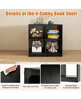 Gouun 4-Cube Kids Bookcase with Open Shelves