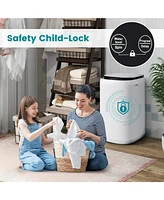 Gouun 7.7 lbs Full-Automatic Washing Machine with 10 Washing Programs