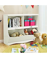 Gouun Kids Storage Unit Baby Toy Organizer Children Bookshelf Bookcase