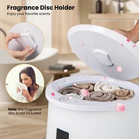 Costway 20L Bathroom Towel Warmer Bucket with Fragrance Holder & Lcd Display