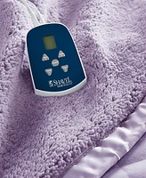 Shavel Reversible Micro Flannel to Sherpa Twin Electric Blanket