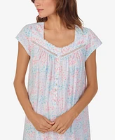 Eileen West Women's Cap Sleeve Long Nightgown