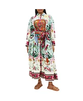 City Chic Plus Ezra Print Maxi Dress