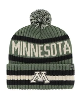 '47 Brand Men's Green Minnesota Golden Gophers Oht Military Appreciation Bering Cuffed Knit Hat with Pom