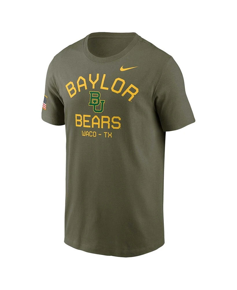 Nike Men's Olive Baylor Bears 2024 Military Appreciation Performance T-Shirt