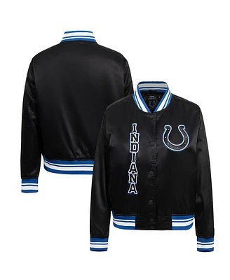 Pro Standard Women's Black Indianapolis Colts Indiana Nights Bomber Jacket