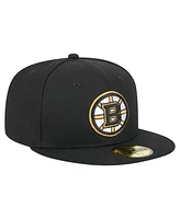 New Era Men's Black Boston Bruins Core 59FIFTY Fitted Hat