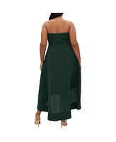 City Chic Plus Tiffany Hi Low Maxi Dress