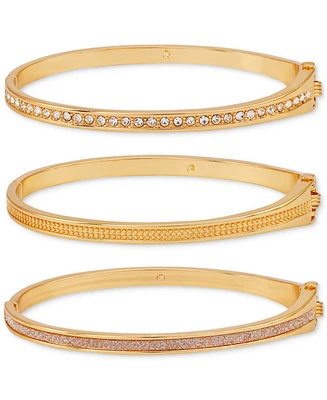 Guess 3-Pc. Set Crystal Bangle Bracelets