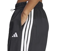 adidas Women's Essentials 3-Stripes Woven Parachute Pants