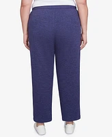 Alfred Dunner Plus French Quarter Soft Brushed Knit Average Length Pants