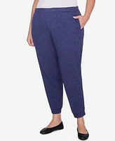 Alfred Dunner Plus French Quarter Soft Brushed Knit Jogger Pants