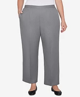 Alfred Dunner Plus Copenhagen Soft Heather Microfiber Average Length Pants