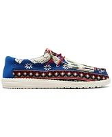 Hey Dude Men's Wally Holiday Cheers Casual Moccasin Sneakers from Finish Line
