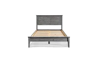 Slickblue Contemporary Solid Pine Platform Bed Queen