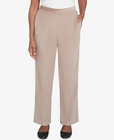 Alfred Dunner Women's Telluride Corduroy Elastic Waist Average Length Pleated Pants