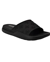 Guess Men's Magaria Branded Elevated Pool Slides