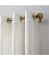 Crushed Sheer Voile Grommet Curtain Panel
