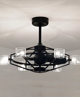 Home Accessories 35" Damita 6-Light Indoor Ceiling Fan with Light Kit and Remote