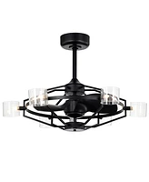 Home Accessories 35" Damita 6-Light Indoor Ceiling Fan with Light Kit and Remote