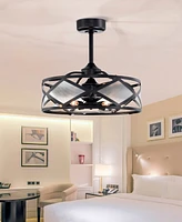 Home Accessories 23.2" Daniya 6-Light Indoor Ceiling Fan with Light Kit and Remote