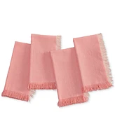 Elrene Chambray Solid Color Fabric Napkin, Set of 4