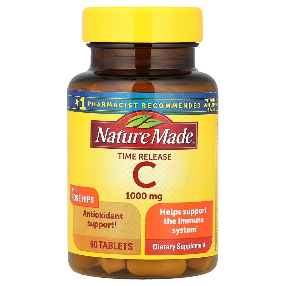 Nature Made Vitamin C with Rose Hips Time Release 1 000 mg