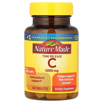 Nature Made Vitamin C with Rose Hips Time Release 1 000 mg