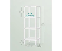 Slickblue 4-Tier Multifunctional Bathroom Shelf Stand Storage Rack for Organized Shelving