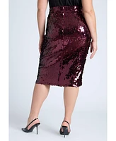 Eloquii Plus Sequin Pencil Skirt