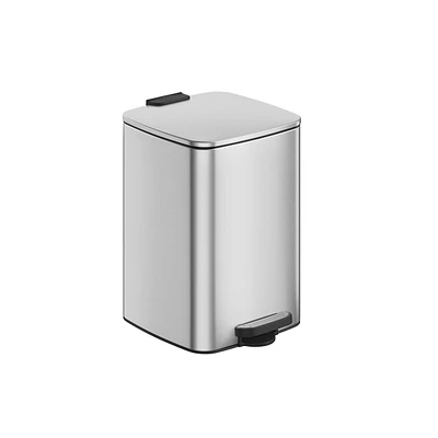 Slickblue 5.2-Gallon (20L) Stainless Steel Trash Can, Kitchen Garbage Bin with Durable Design